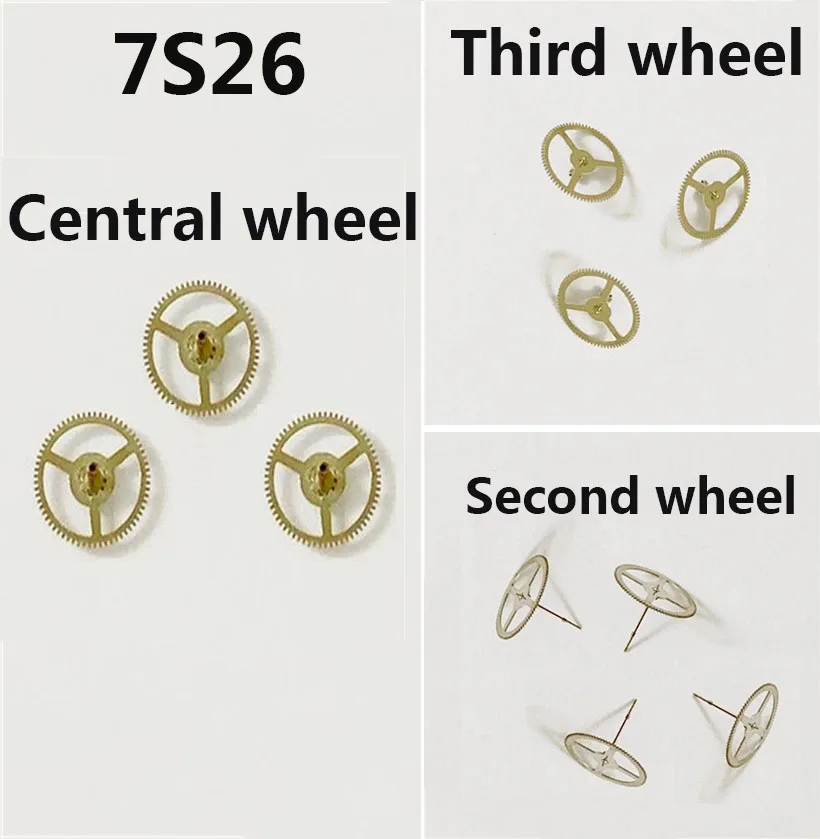 

Suitable For Japan Seiko 7S26 Mechanical Movement Central Wheel Third Wheel Second Wheel Watch Movement Accessories