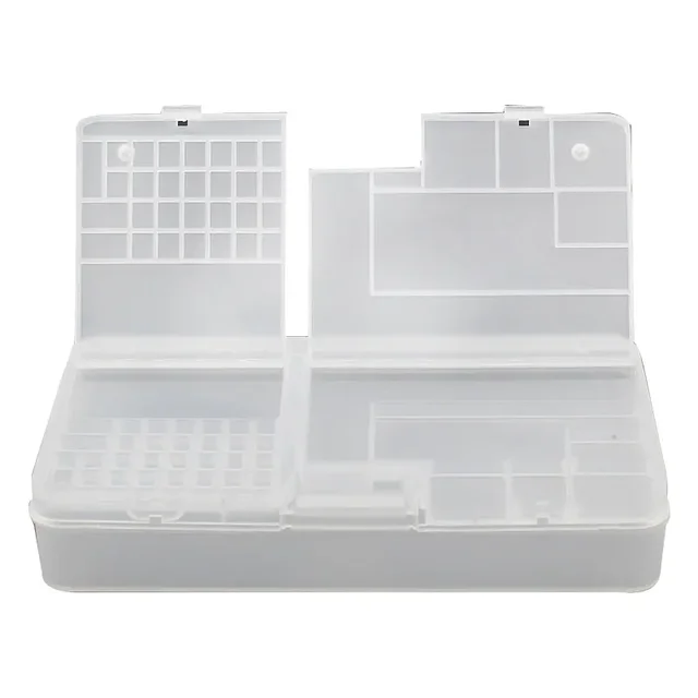 Boîte, composants électroniques, rangement en plastique Transparent, petits accessoires à vis, grille de Classification des outils 5