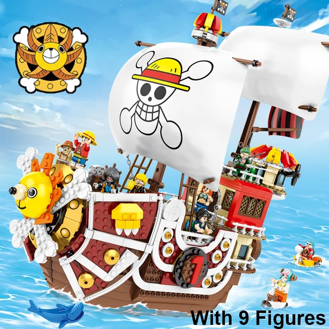 ONE MOC PIECE Anime Pirates Ship Thousand Sunny Going Merry Luffy