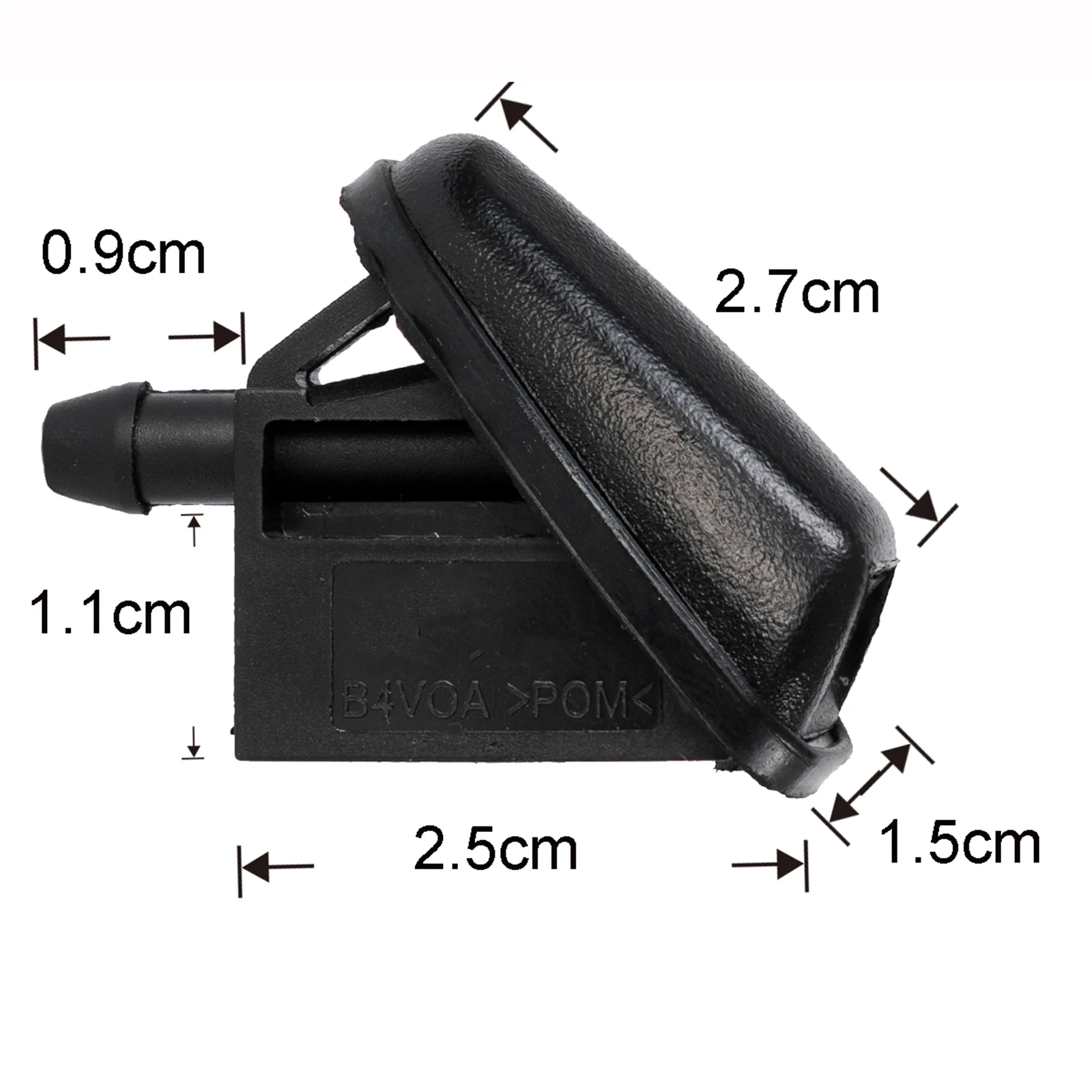 3 Pcs Windshield Washer Jet With Tube For Ford Kuga Mk2 2013-2023 Front Windscreen Sprayer Nozzle Replacement Kit Washer Fluid Sprayer System OEM 2018769 GJ5417666AA