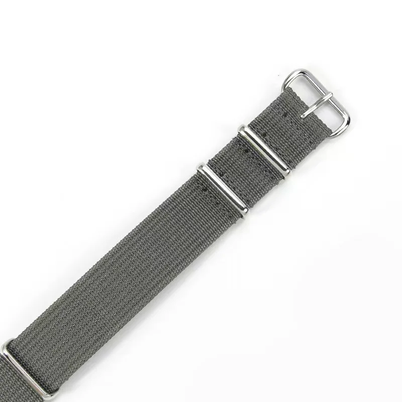Nylon Watch Strap with Lockstitch Border, 20mm/22mm, NATO Style Bracelet