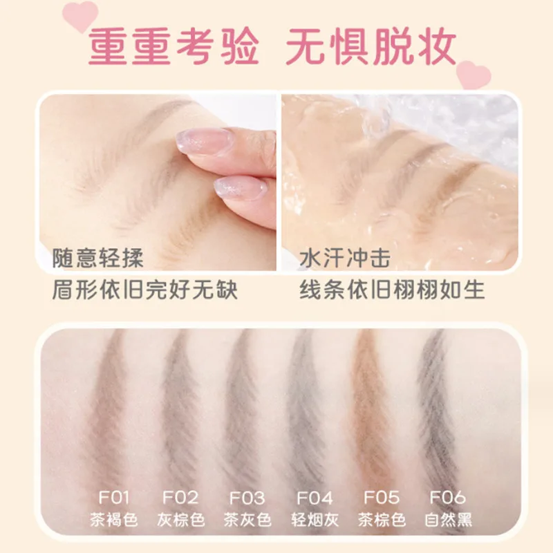 VEECCI Slim Eyebrow Pencil Waterproof Matte Makeup Double Head Lasting Non-Smudged Eye Brow Pen Tint with Brush Cosmetics 5