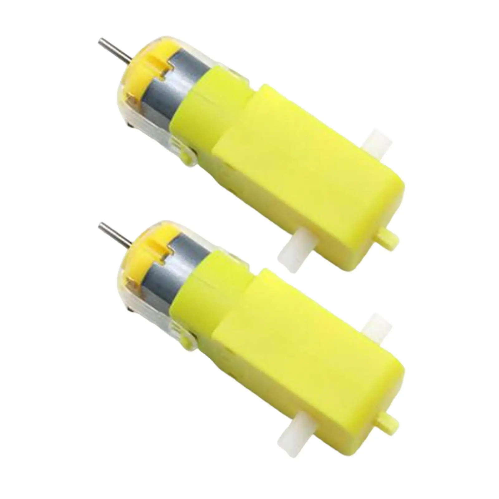 Electronic Spices Dual Shaft 3v Dc Gear Motor 9v Dc Motor Plastic for Toy  Cars - Multicolor (Pack of 2) : : Toys & Games