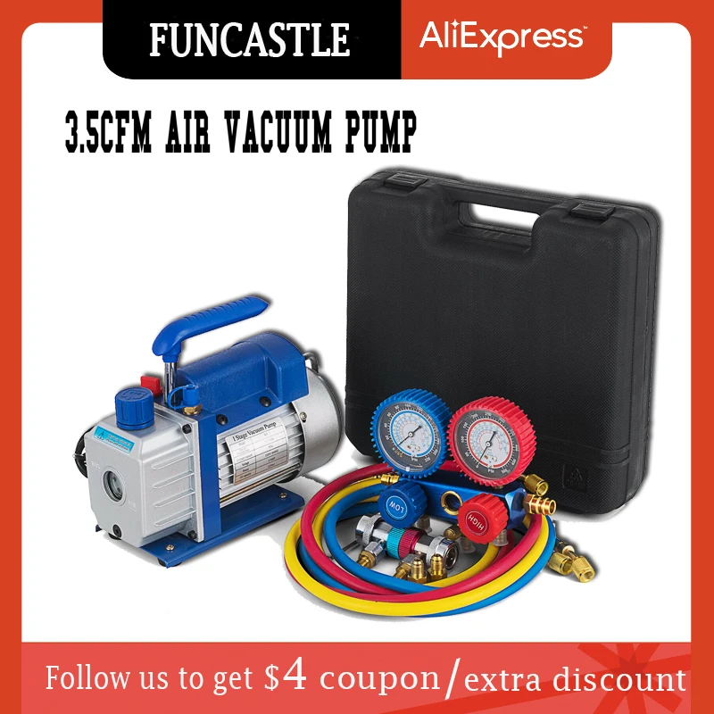 VacuumPumpKitsAirConditioning35CFMRefrigeration14HPManifold