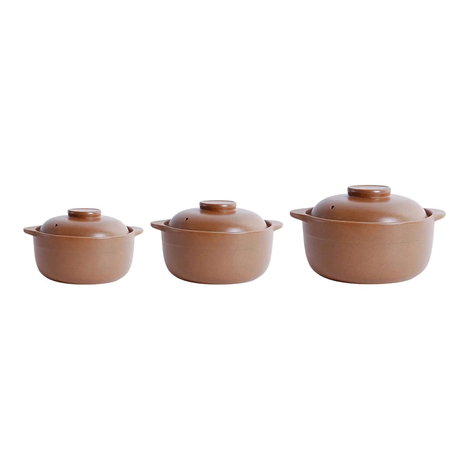 

Earthen Cooking Pot Party Binaural Handle Ceramic Cookware Unglazed Clay Pots for Cooking Traditional Casserole Clay Cooking Pot