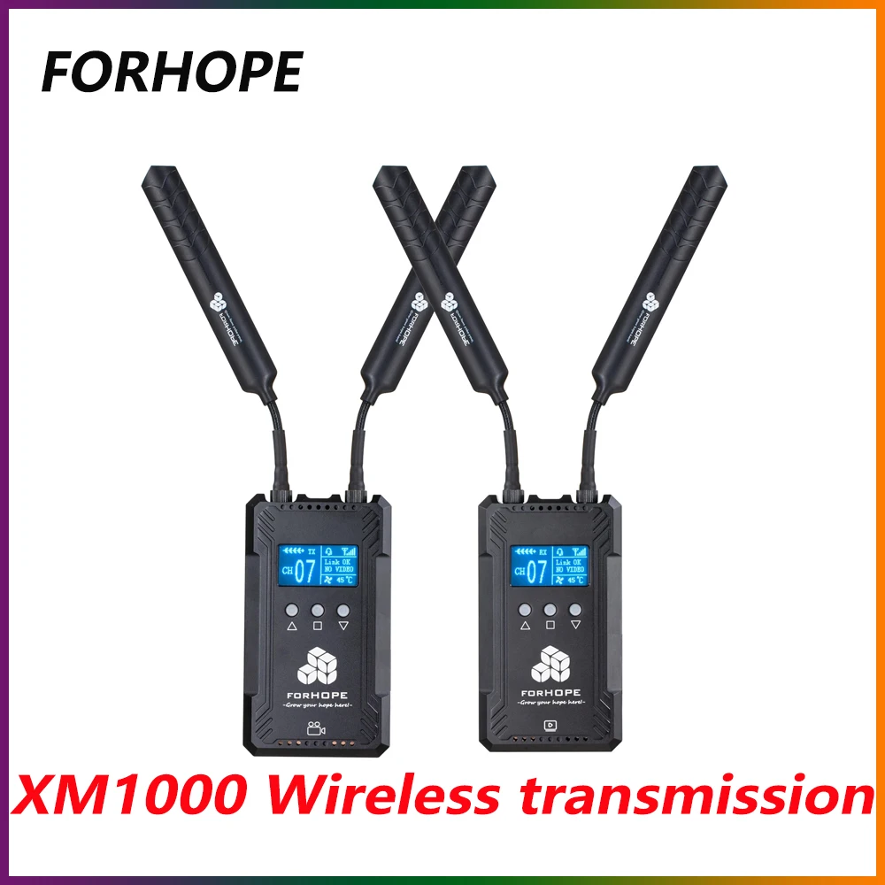 

FORHOPE XM1000 HDMI-Совместимость 300 м низкая задержка прямая трансляция HD Беспроводная видеопередача HDMI-Совместимость