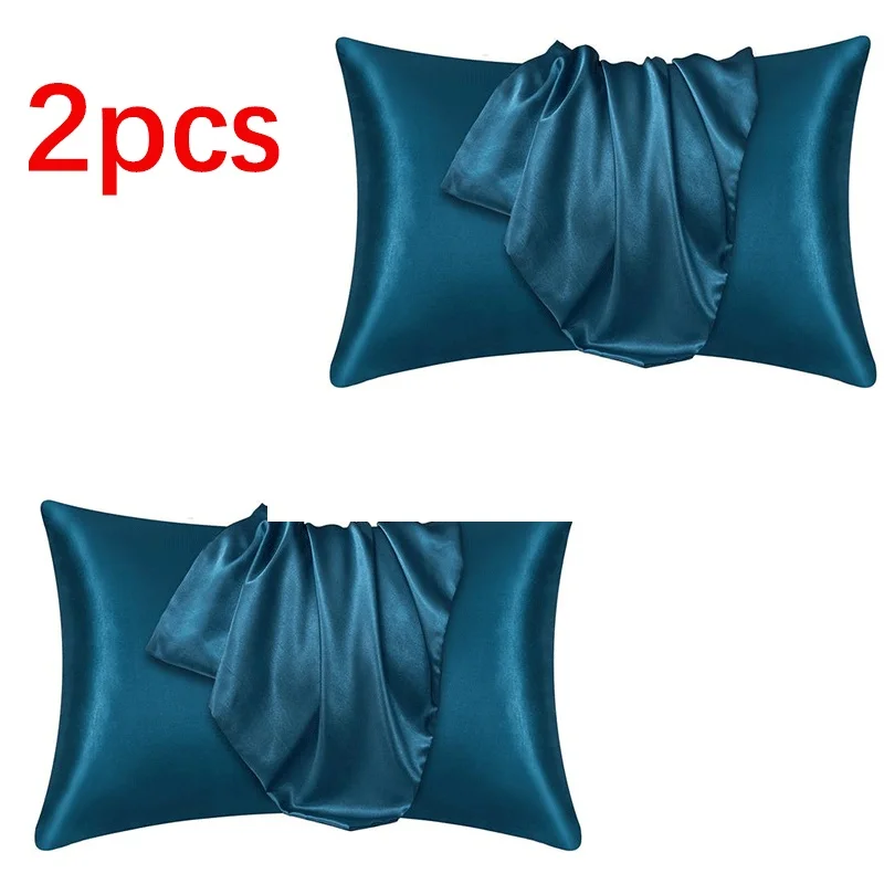 Luxurious Silk Satin Pillowcase - Hair & Skin Beauty Collection, Set of 1 or 2 Pillow Covers