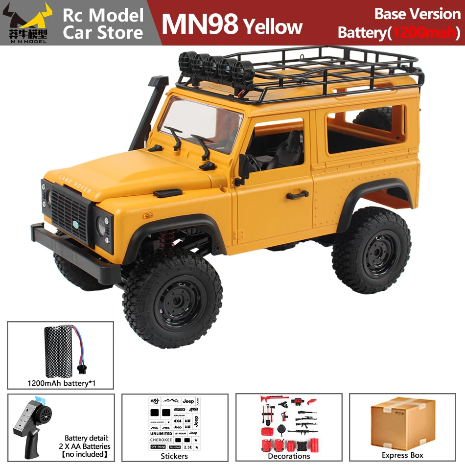 MN モデル 1:12 スケール RTR バージョン WPL RC カー 2.4 グラム 4WD