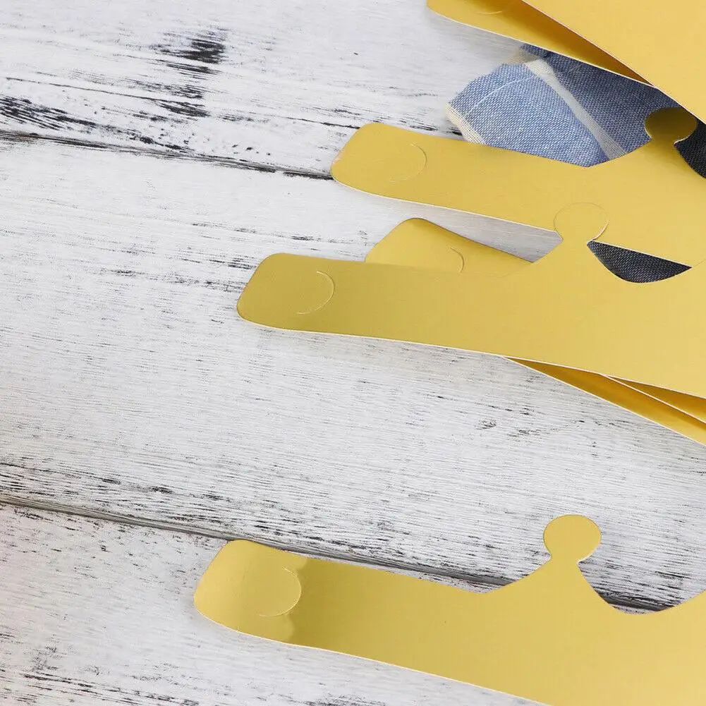 T 생일 파티용 생일 모자 용지, 골드 카드 크라운, 밝은 색상, 골드 골드 카드 용지, 19.5X19.5X11.5cm, 12 개