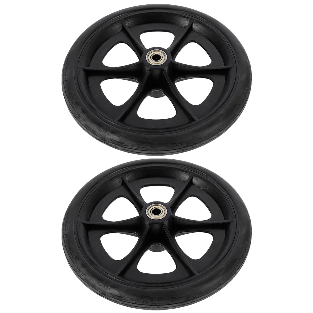 

2 Pcs Castor Wheels Wheelchair Front 6 Inch Replaceable Drive Replacement Parts