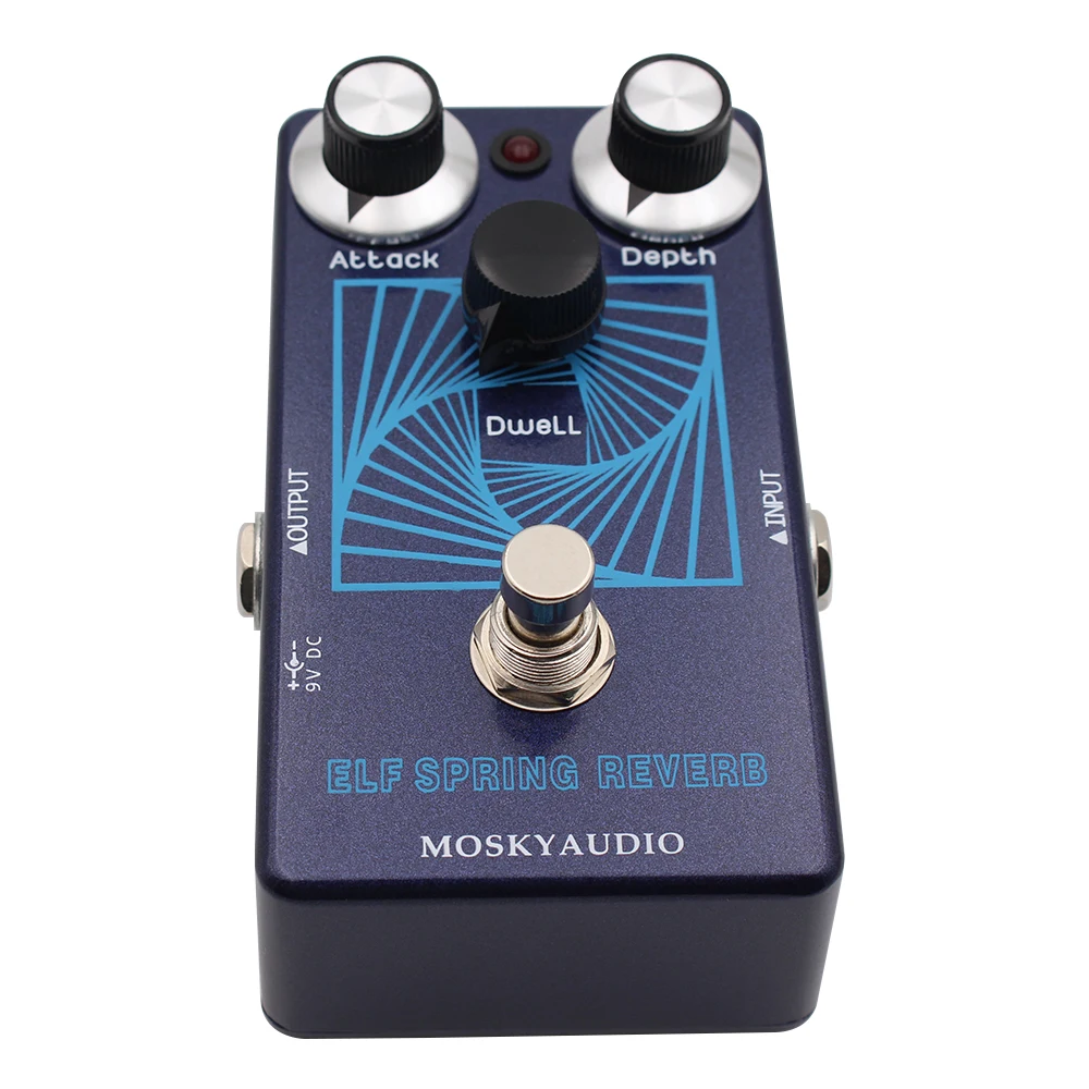 NEW MOSKYAUDIO ELF SPRING REVERB Guitar Bass Effect Pedal