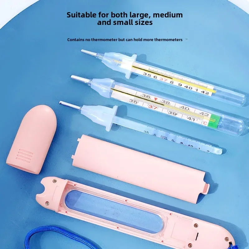 New Intelligent Anti Drop Cover Glass Thermometer Protective Cover Thermometer Anti Drop Cover with Ligh