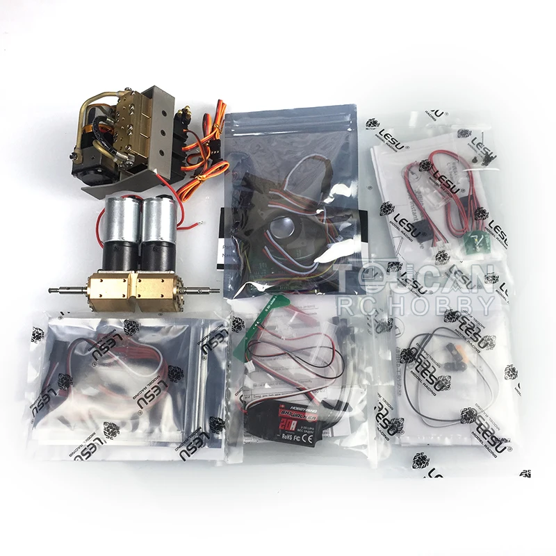 KIT LESU LT5H 1/14 RC Hydraulic Loader Metal Wheeled Skid-Steer Truck Car DIY Model ​Light Sound Motor ​Servo Toys Th17188 6