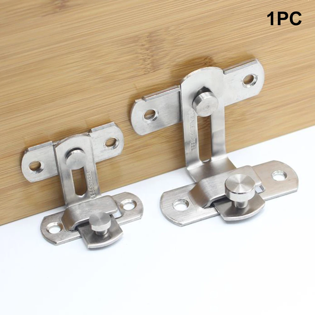 Description Picture 5 of itemSliding Stainless Steel Hasp Latch Household Security Tools Hotel 90 Degree Barrel Bolt Cabinet Fitting Door Lock Anti-theft