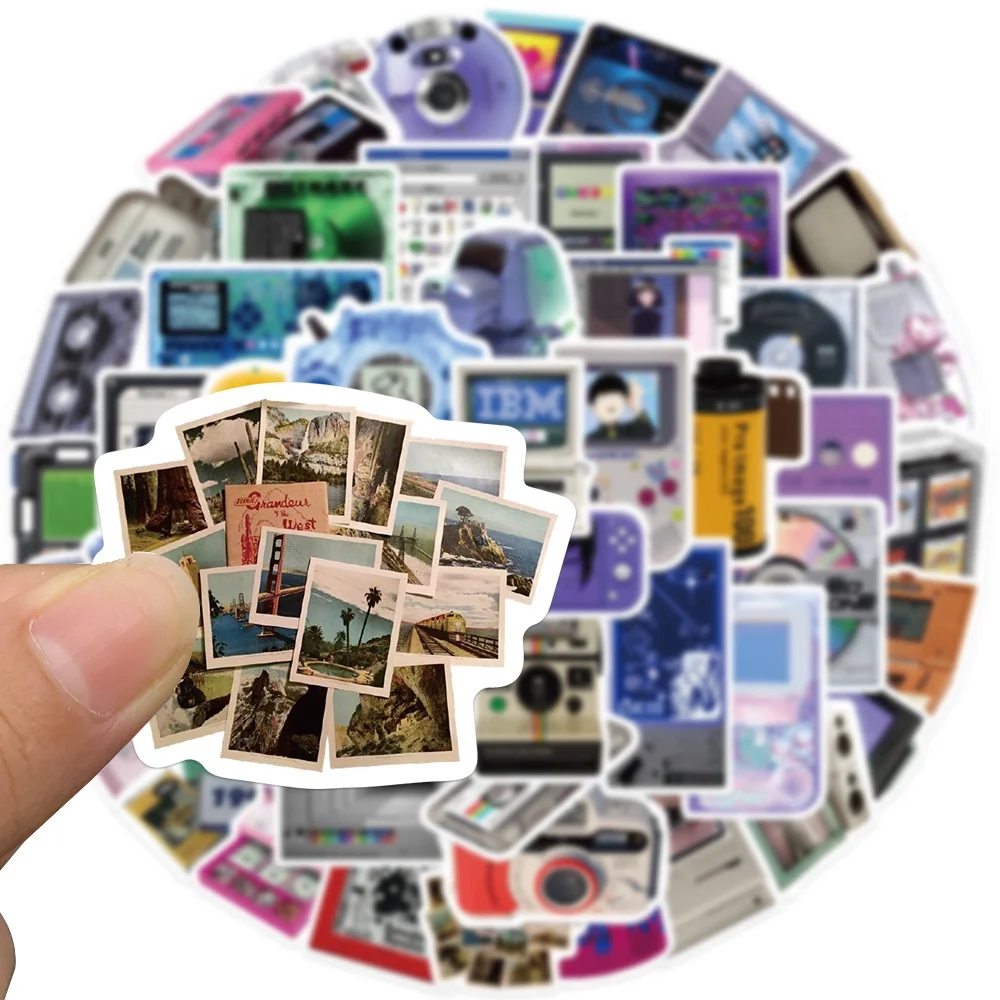 50PCS Retro Card Disc Video Game INS Stickers For Notebook  Computer Guitar Laptop Decal BulingBulingStickers Store - 3
