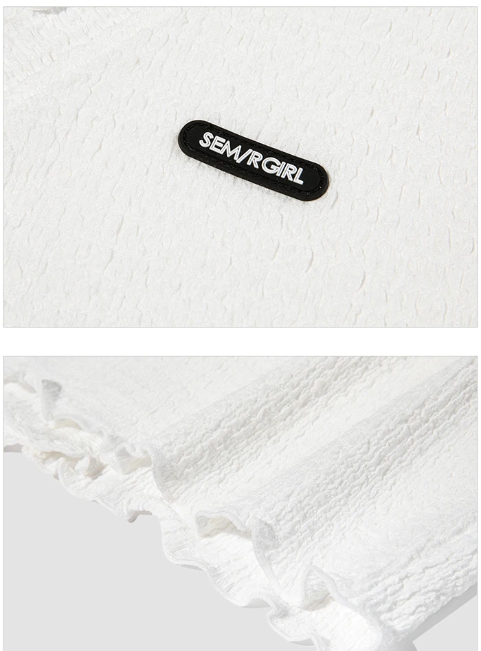 Short-Sleeved T-Shirt Women Short Textured Earrings Summer New Tight Knitted Cardigan Coat Tops