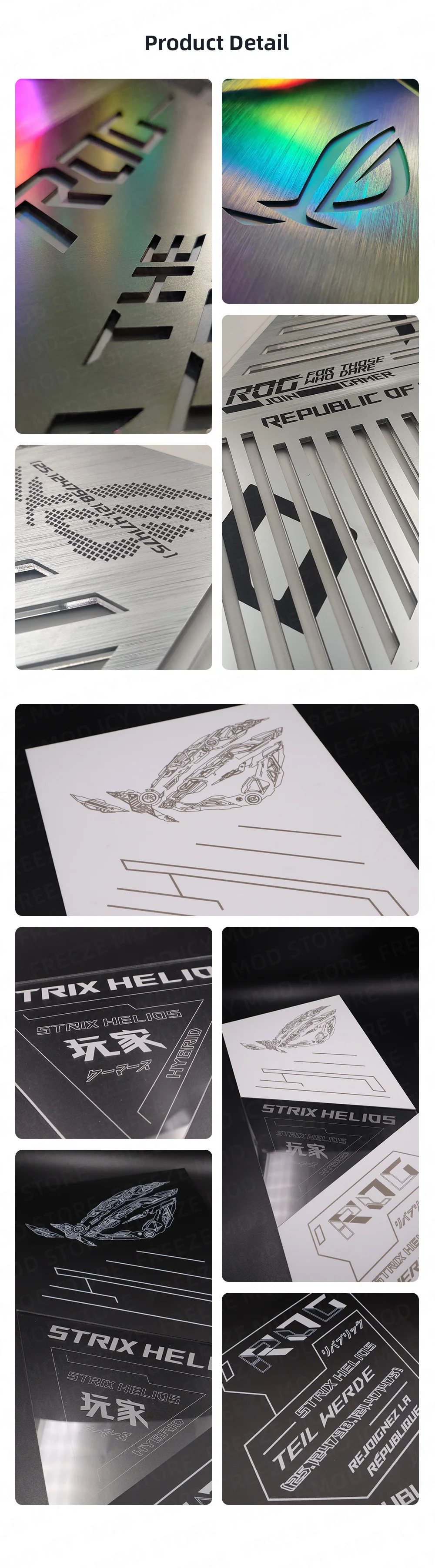 strix helios caso placa substituição iluminação mortalha