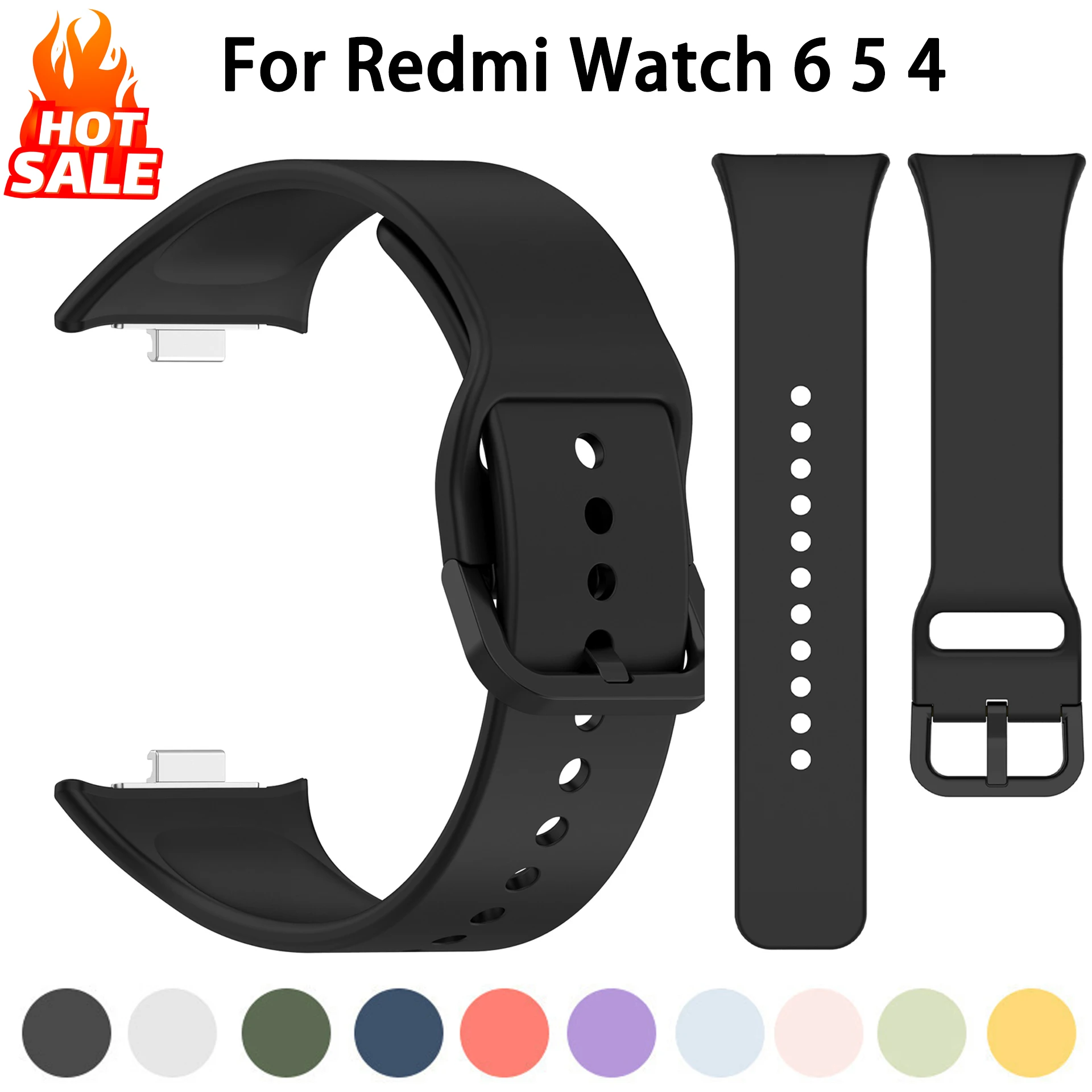 Silicone Sport Strap for Smartwatch - Durable Watchband Accessory