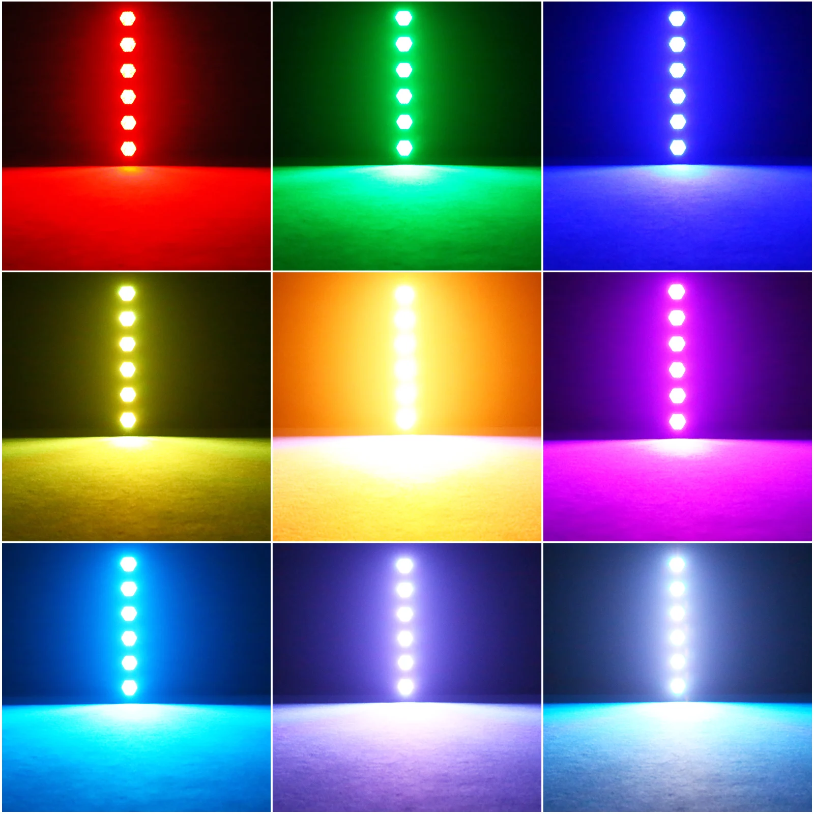 Luz LED Vintage lineal para escenario, iluminación COB de 240W, 6 piezas, 50W, para DJ, concierto, fiesta, bodas, club nocturno, salón de baile