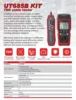 UNI-T UT685B Kit TDR Cable Tester Pair Coaxial POE Network Cable Length Sequence Detector RJ11 RJ45 Plug Adapter Digital Meter 5