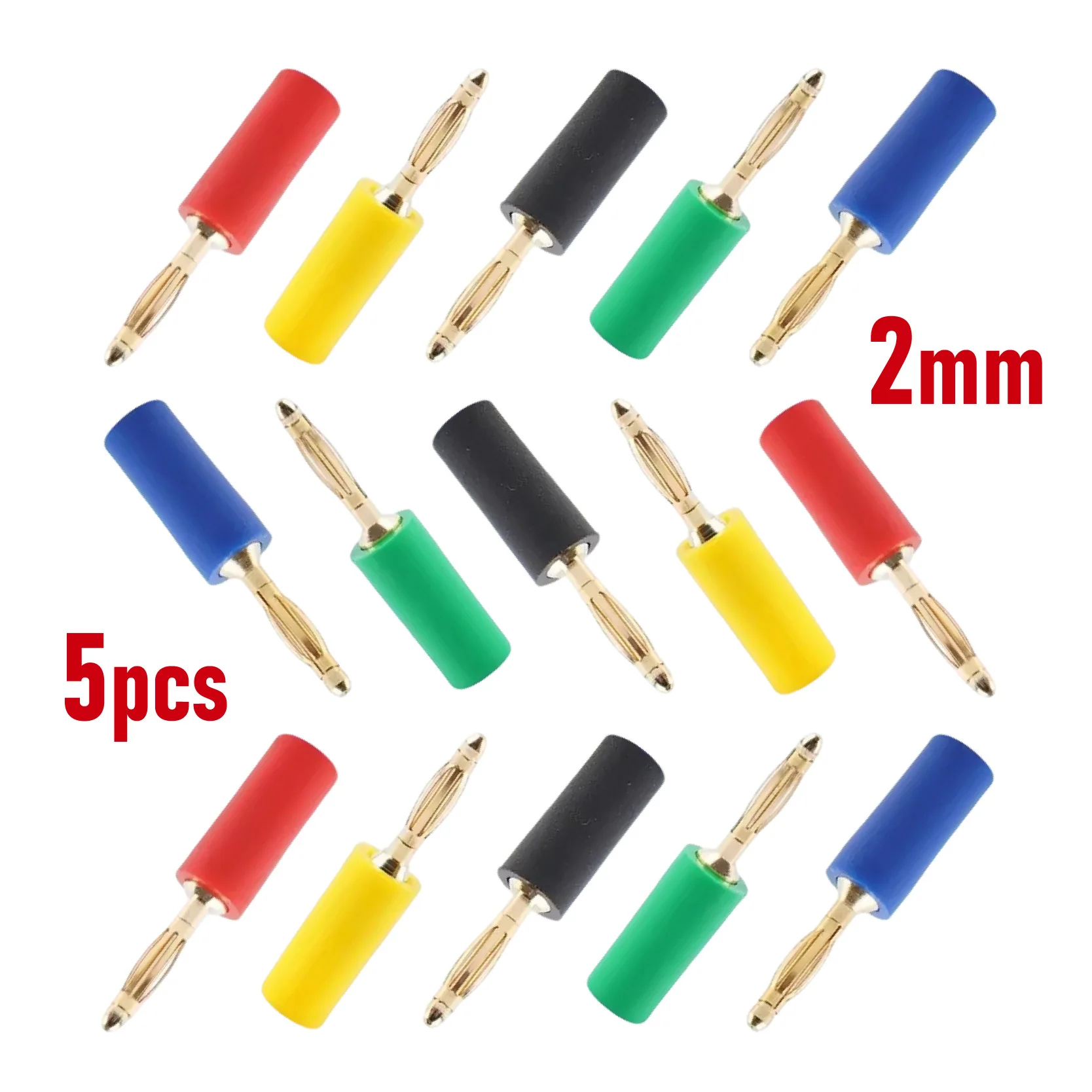 5/20PCS 2MM Connector Audio Banana Plug Welded Test Cord Head Mini Speaker Pure Copper Plastic Shell 5/20PCS 2MM Connector Audio Banana Plug Welded Test Cord Head Mini Speaker Pure Copper Plastic Shell