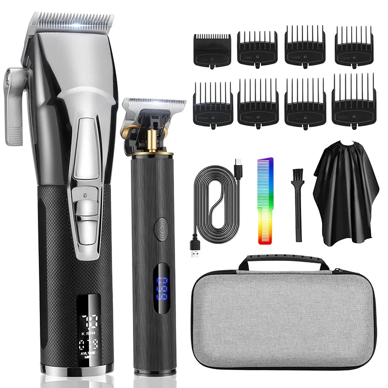 

Resuxi D10 Resuxi cordless Professional Low Noise Cord Cordless Electric Body Hair Clipper Trimmer Set with Travel Bag