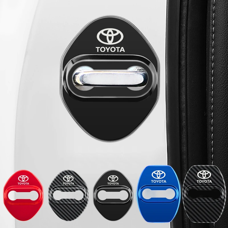 자동차 외부 연간 검사 스티커 도요타 코롤라 캠리 RAV4 야리스 C-HR 아우리스 TRD용 자동차 도어락 보호 커버