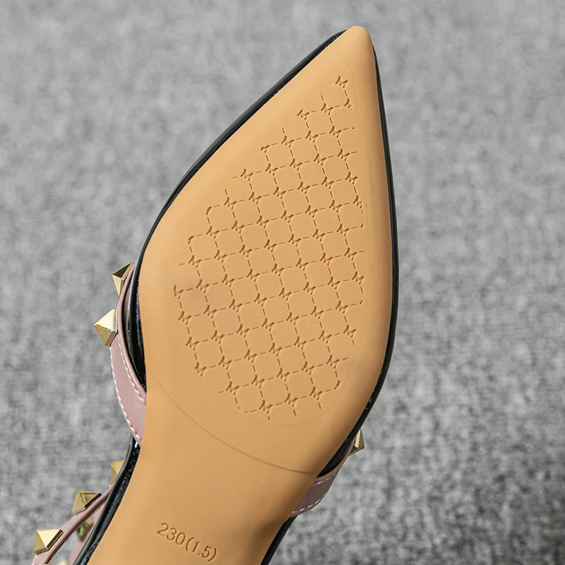 Summer Women Sandals Fashion Design Pointed Rivet Casual Shoes Large Size 41-43 women sandals
