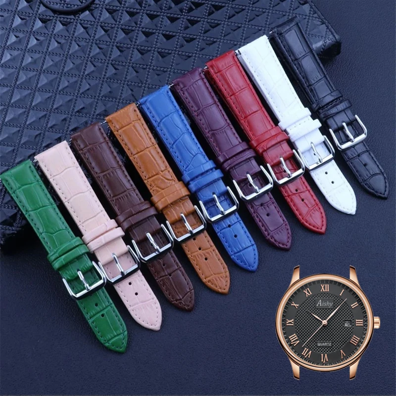 Aaa High Quality Quick Release Animal Skin Genuine Watch Leather Strap  Bamboo Grain Wristwatch Band 14mm 16mm 18mm 20mm 22mm - Watchbands -  AliExpress