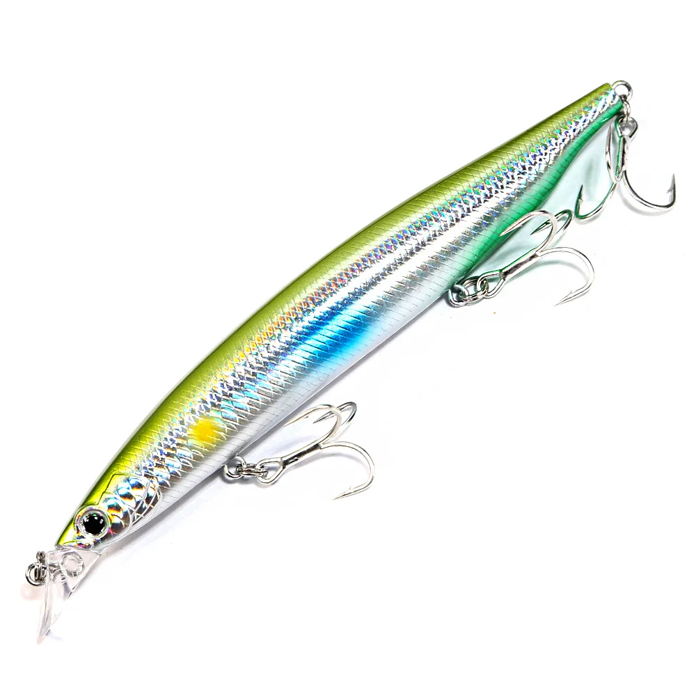 Enhanced Floating Minnow Fishing Lures for Saltwater and Freshwater - Long Casting Sea Jerkbait Artificial Bait