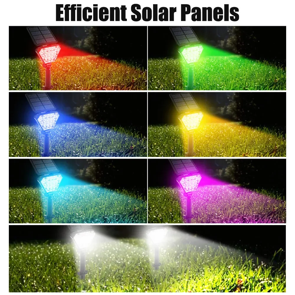 Description Picture 6 of itemLED Solar Lights Outdoors Christmas Decorations Garden Lawn Lamps RGB Multi-Color Doorway Path Lighting Landscape Lamp