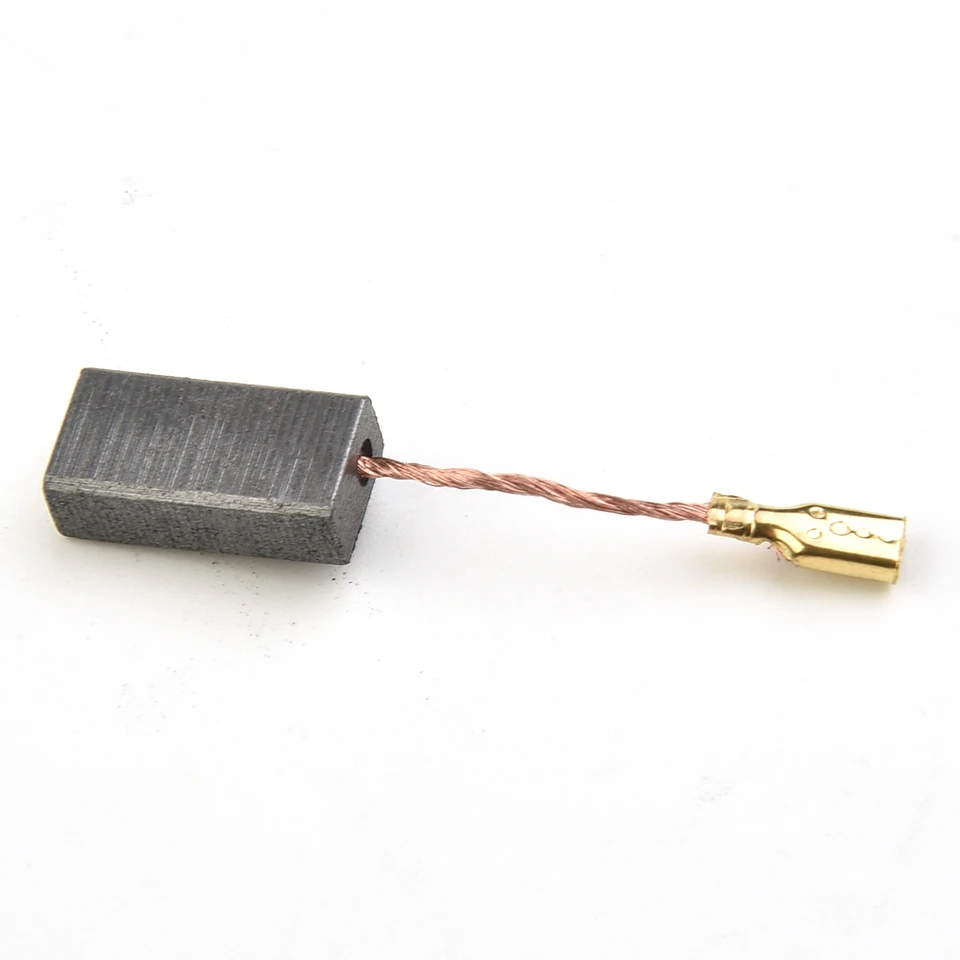 Set Spazzole In Carbonio Per Motori Auto - 5 Misure: 8x8x25, 8x9x25, 8x10x25, 5x5x10, 4x4x10 Mm - 12-24 Volt - Per Ventole, Alzacristalli, Tergicristalli (2 Pezzi 5x5x10)