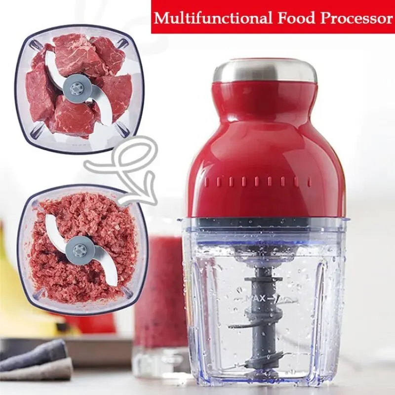 Multifunctional Juice Extractor Meat Chopper Ergonomic Design ABS Stainless Steel 500Ml Capacity For Kitchen For Household fruit juicer,electric food chopper,hand blender,food blender,meat grinder