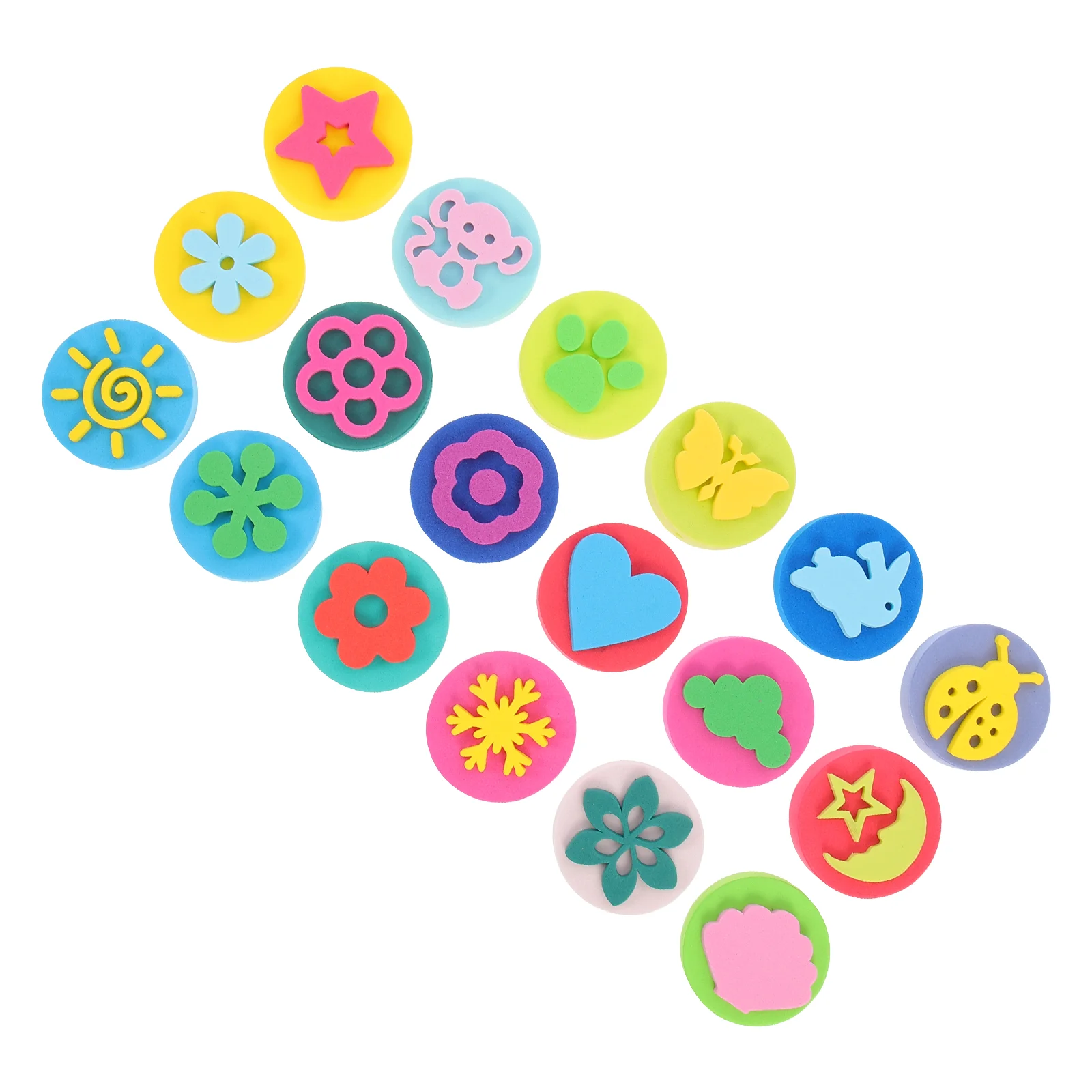 Sponge Kids Stampers Painting Stamperdrawing Brush Stamps Stamp