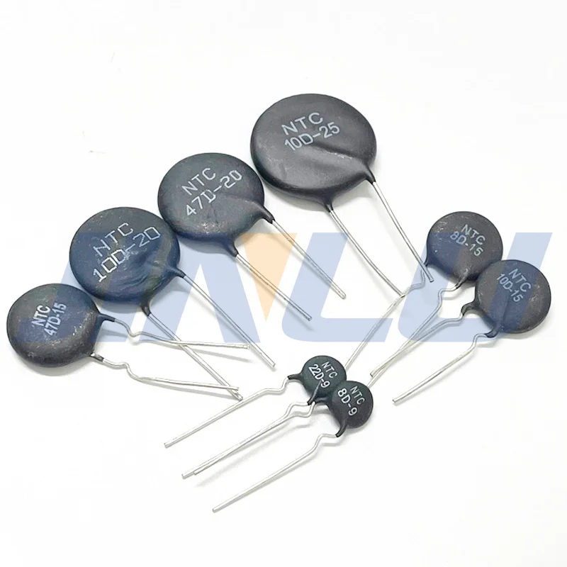 20pcs MF72 Thermistor Resistor 5D-5 10D-5 20D-5 22D-5 60D-5 100D-5 5R 10R 20R 22R 60R 22R 100R Ohm 5mm NTC resistors