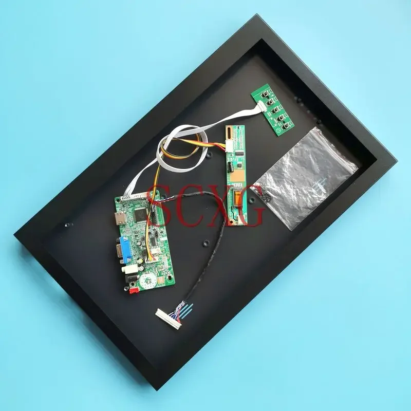 Fit Muslimatexmuslimah Monitor Da 15.4 "Custodia In Metallo + Kit Scheda Controller 58C 30Pin Lvds 1Ccfl 1280*800