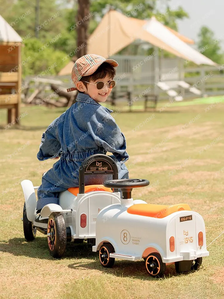 

Children's Electric Car Small Train Can Take NPC Remote Control Four-Wheel Children's Toy Car