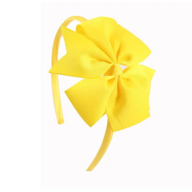 Oaoleer Hair Accessories 4'' Bow Hairband for Girls Handmade Solid Ribbon Headbands with Satin Hoops Kids' Daily Life Headwear 36