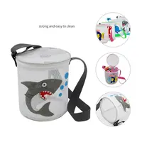 Gift Multicolor Beach Toy Mesh Bag Cartoon Pattern Shark Whale Crab Bucket Net Bag Vacation Travel Shell Storage Bag Girls 2