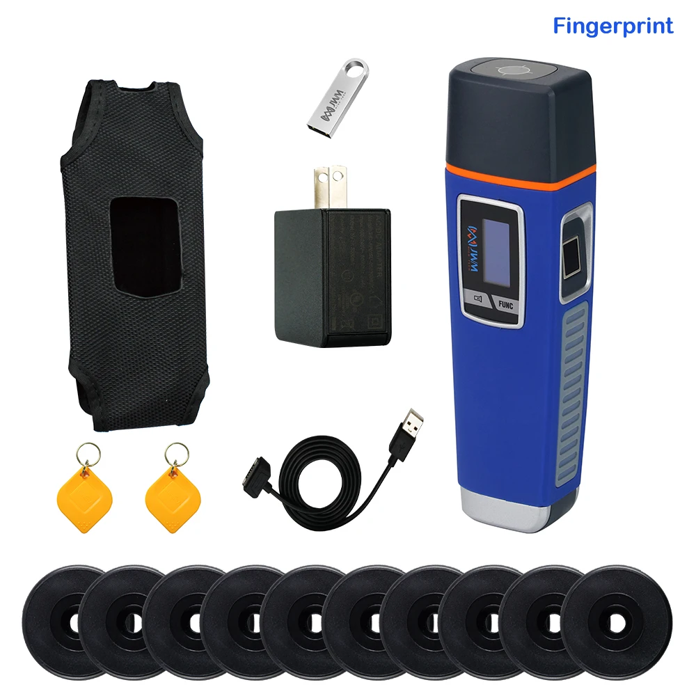 JWM Fingerprint Guard Tour System IP67 Waterproof Security Patrol Recorder Free Cloud Software High Quality