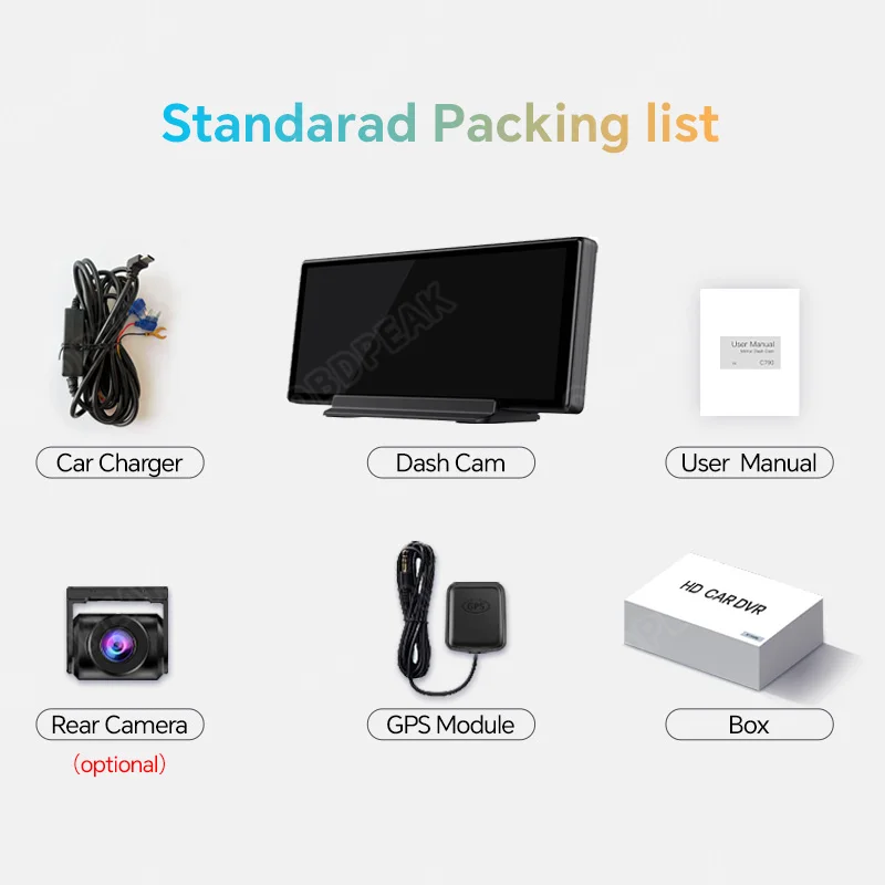 K50 Ai 화면 4G 안드로이드 13 대시 캠 CarPlay 및 안드로이드 자동 자동차 DVR GPS 블루투스 AUX FM 백미러 비디오 레코더