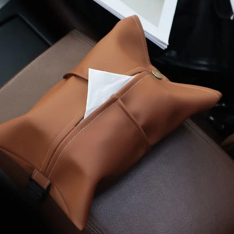 Tissue Box, Car Tissue Holder-Tissue Box for Living Room, Dining Table and Car