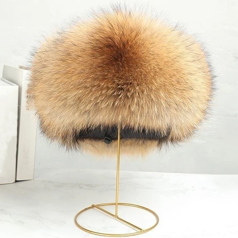 Man Thickened Faux Fur Hat Winter Furry Ear Protection Cap Aviator Hat Outdoor Trapper Hunter Cap Plush Earwarmer Bomber hats winter hat,earflap hat,faux fur hat