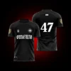 maillot omerta 47 t shirt men casual black white top y2k clothes 3