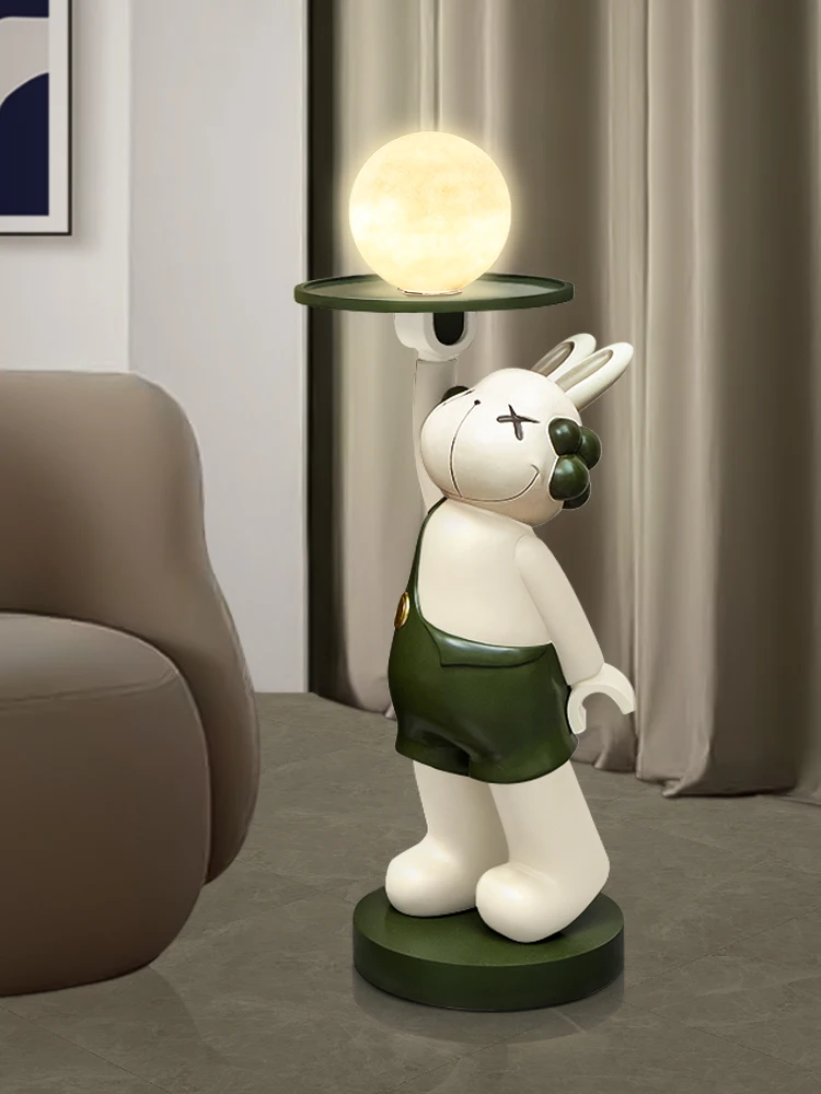 

Креативные украшения для пола в гостиной, большой популярный кролик, ТВ-шкаф, подарки на новоселье, мягкое украшение для дома