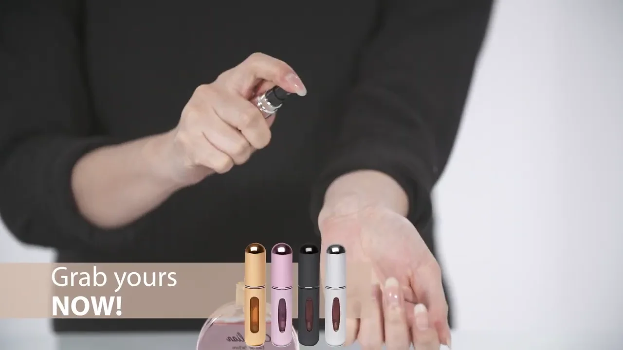 Mini Refillable Perfume Bottle for Travel, Pocket Perfume Travel Refillable