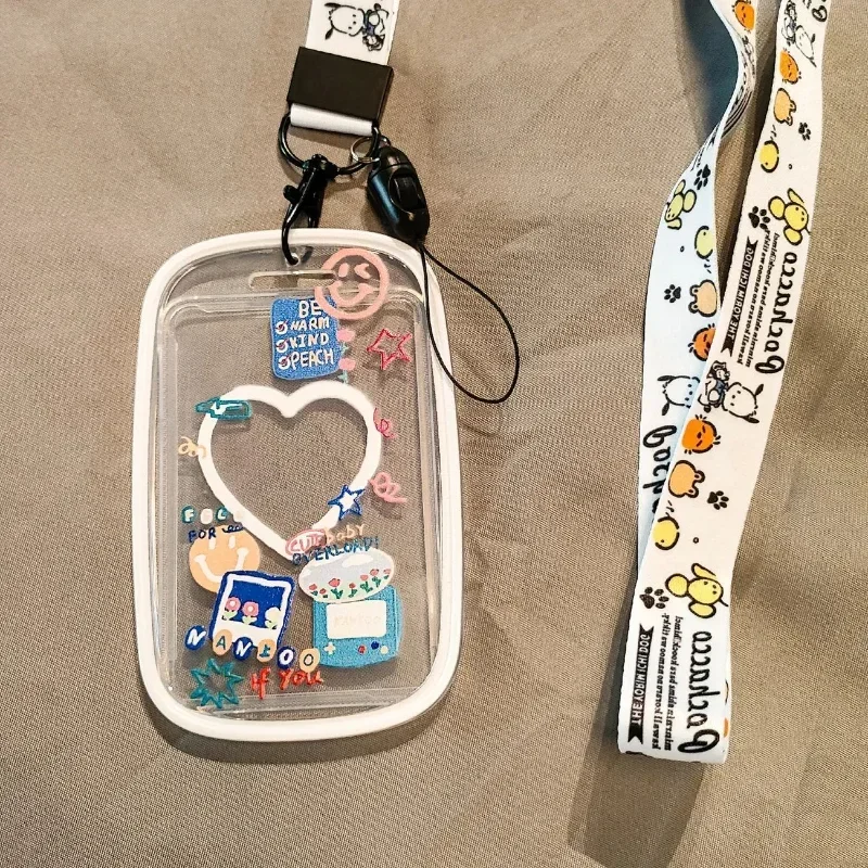 Kpop Photocard Holder Photo Display Holder With Love Keychain Idol Picture Protector Sleeves Credit ID Cards Protective Case 5