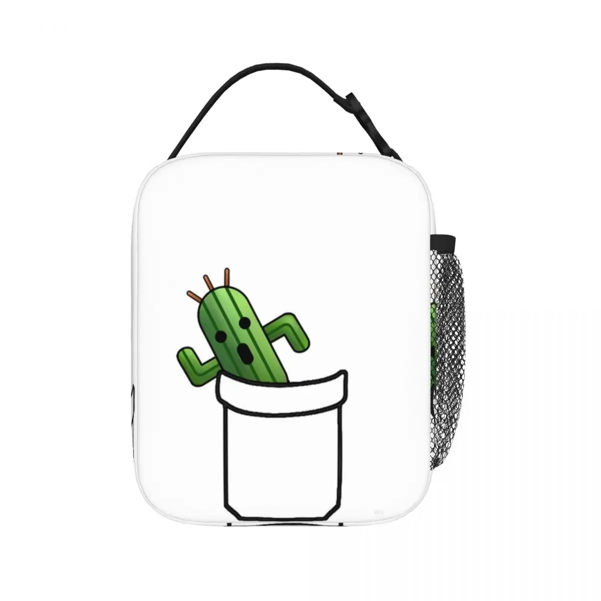 

Pocket Cactuar Final Fantasy Insulated Lunch Bags Picnic Bags Thermal Cooler Lunch Box Lunch Tote for Woman Work Children School