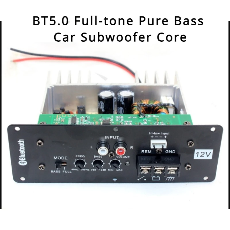 DIY 자동차 고출력 베이스 앰프 보드, 12V, 800W, BT5.0 풀 톤 퓨어 베이스, 자동차 서브우퍼 코어