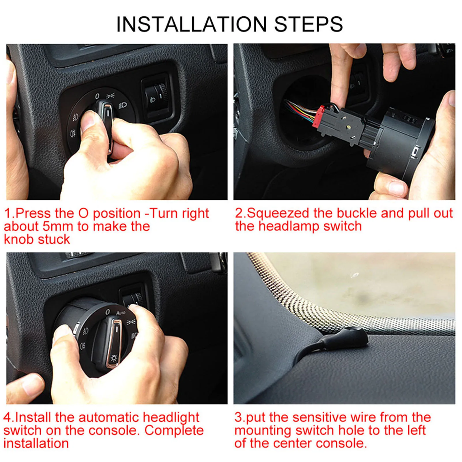 AUTO Headlight Lamp Smart Light Switch Control Sensor Module Fit For MK4